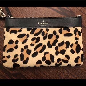 NWT Kate Spade wristlet Cheetah Print